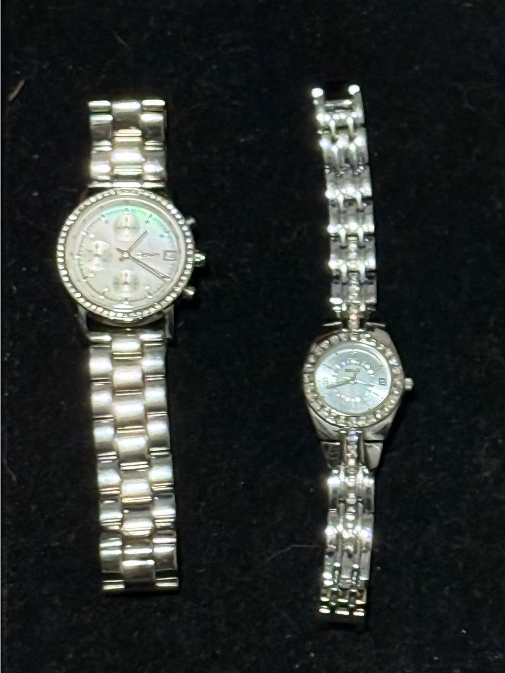 DKNY Silver Tone Women's Bracelet Watch and mini Relic Bracelet Watch